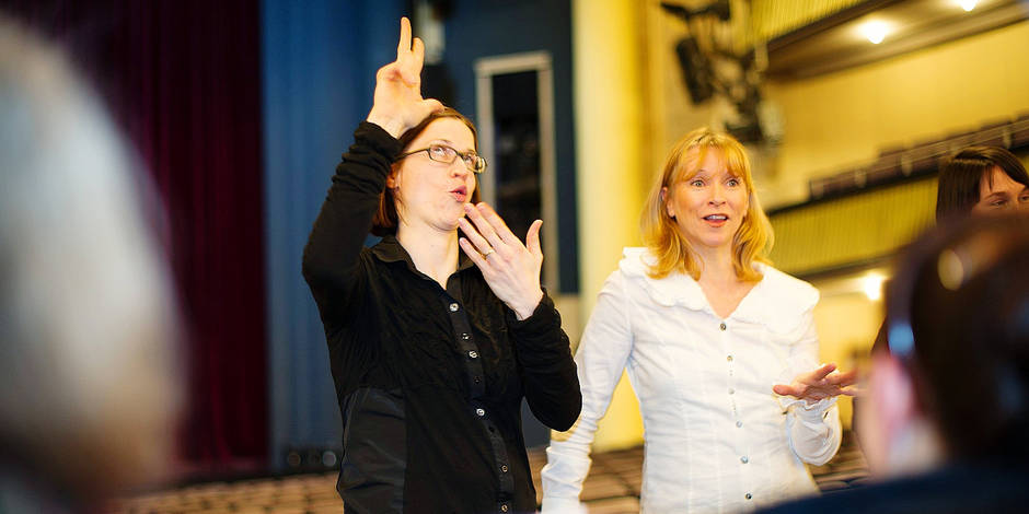 Sign Language Interpreter for Theatregoers